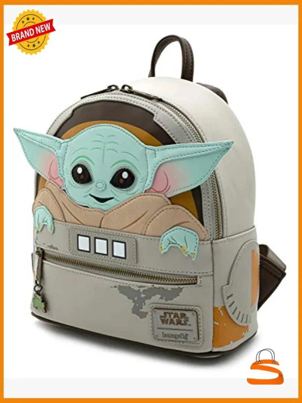 The Mandalorian Child Cradle Mini Backpack Faux Leather
